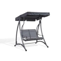 Beliani Schommelbank TESERO - Grijs Staal 9 Beliani Schommelbank TESERO - Grijs Staal -Tuinmeubelwinkel 008a280c4e654681b044ee70386baac6