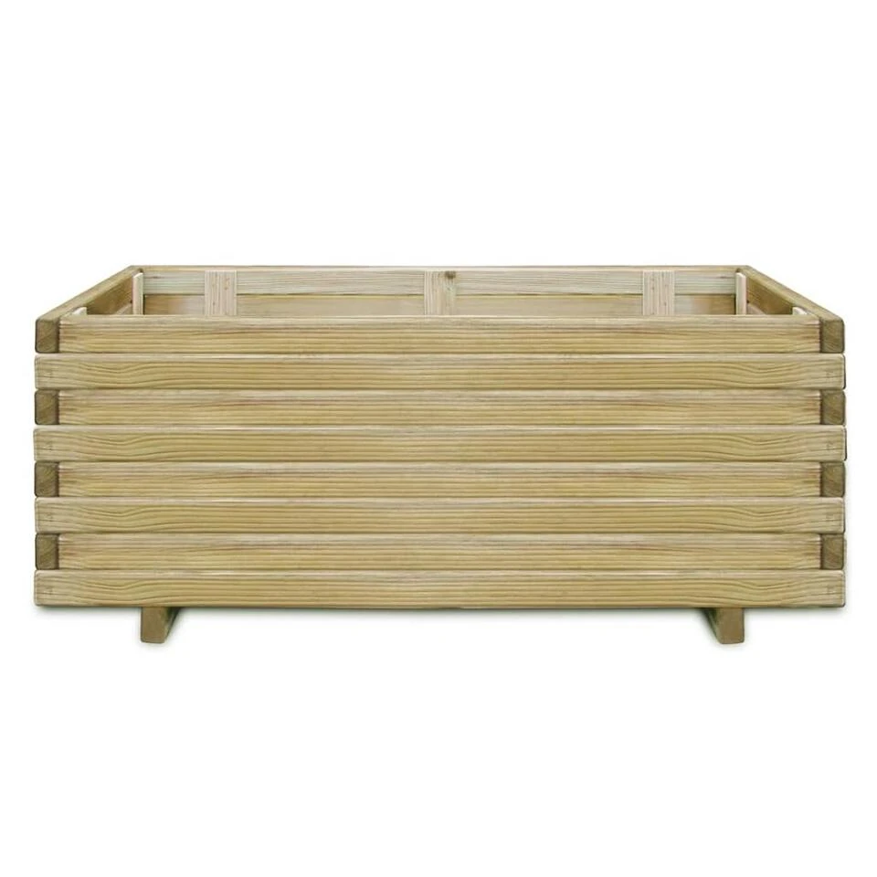 VidaXL Plantenbak Verhoogd Rechthoekig 100x50x40 Cm Hout 4 VidaXL Plantenbak Verhoogd Rechthoekig 100x50x40 Cm Hout - Afbeelding 2