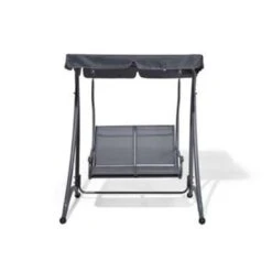 Beliani Schommelbank TESERO - Grijs Staal 8 Beliani Schommelbank TESERO - Grijs Staal -Tuinmeubelwinkel 08e830153750415bbb0dbce24ef08ae1