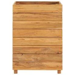 VidaXL Plantenbak Verhoogd 50x40x72 Cm Gerecycled Teakhout En Staal -Tuinmeubelwinkel 0a2b01b86be74531a6387e894c6076d0
