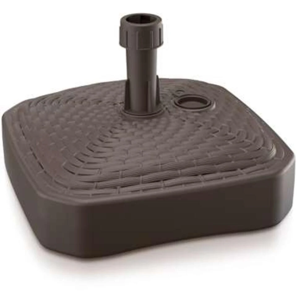 Prosperplast Parasolvoet - Vierkant - Rotan - Bruin - 12 L - 39 Cm 3 Prosperplast Parasolvoet - Vierkant - Rotan - Bruin - 12 L - 39 Cm