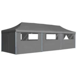 VidaXL Vouwtent Pop-up Met 8 Zijwanden 3x9 M Antraciet
