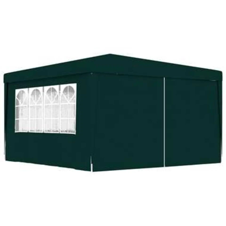 VidaXL Partytent Met Zijwanden Professioneel 90 G/m² 4x4 M Groen 3 VidaXL Partytent Met Zijwanden Professioneel 90 G/m² 4x4 M Groen