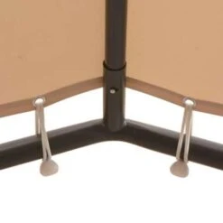 VidaXL Prieel 3x3 M Staal Beige -Tuinmeubelwinkel 1000001240 0102