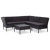 VidaXL 6-delige Loungeset Met Kussens Poly Rattan Zwart 1 VidaXL 6-delige Loungeset Met Kussens Poly Rattan Zwart -Tuinmeubelwinkel 1000002917