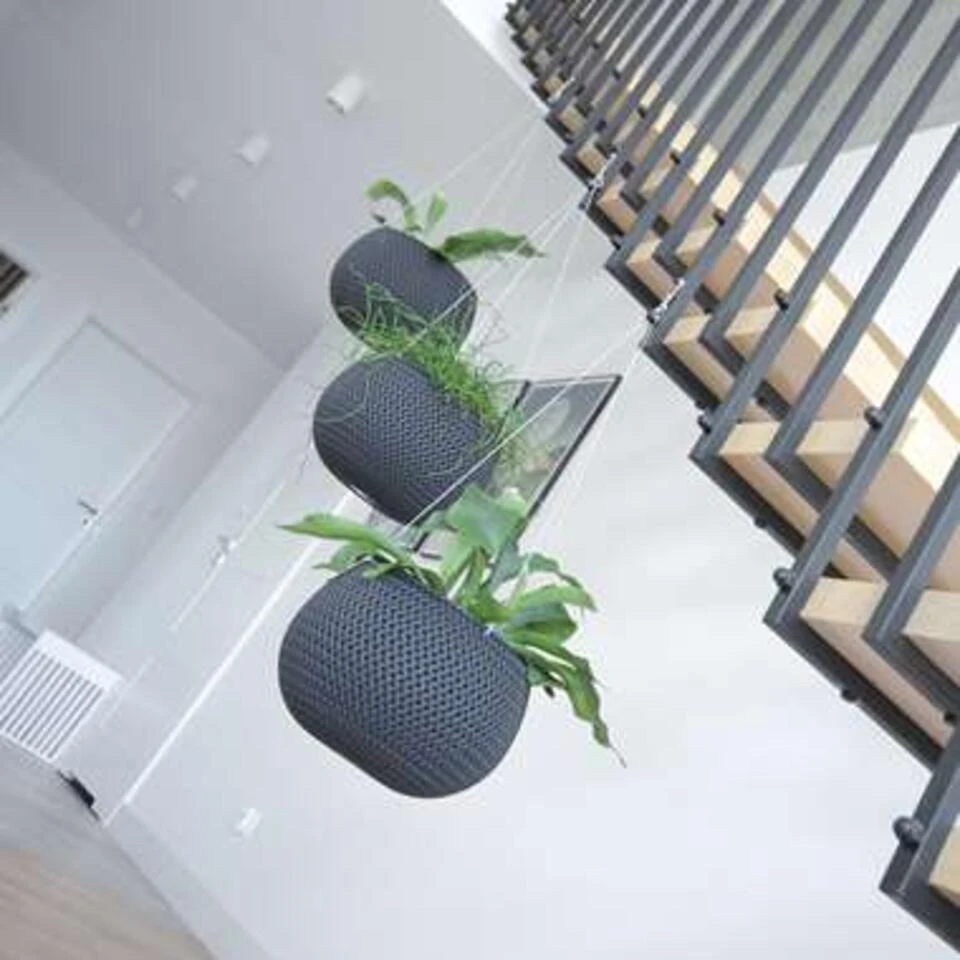 Prosperplast Bloempot Splofy - Ophangbaar - Antraciet - 29 Cm 4 Prosperplast Bloempot Splofy - Ophangbaar - Antraciet - 29 Cm - Afbeelding 2