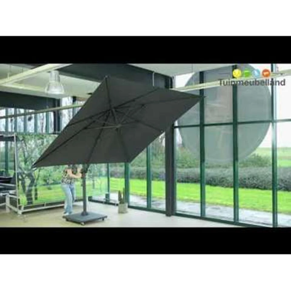 Garden Impressions Hawaii Zweefparasol 300x300 Cm Ecru 4 Garden Impressions Hawaii Zweefparasol 300x300 Cm Ecru - Afbeelding 2