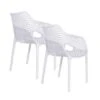 Garden Impressions Air XL Kunststof Tuinstoel Wit - Set Van 2 Stuks 1 Garden Impressions Air XL Kunststof Tuinstoel Wit - Set Van 2 Stuks -Tuinmeubelwinkel 1000003927