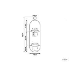 Beliani Plantenbak Voor Buiten AGIOS - Zwart Ijzer 8 Beliani Plantenbak Voor Buiten AGIOS - Zwart Ijzer -Tuinmeubelwinkel 1000005212 0102
