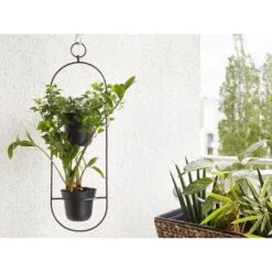 Beliani Plantenbak Voor Buiten AGIOS - Zwart Ijzer 9 Beliani Plantenbak Voor Buiten AGIOS - Zwart Ijzer -Tuinmeubelwinkel 1000005212 0103