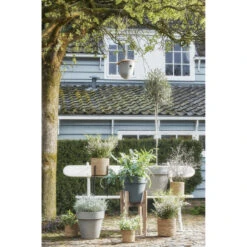 Mica Decorations Plantenpot - Rotan - Bruin - Plantenmand - 14 X 14 Cm -Tuinmeubelwinkel 1000005241 0102