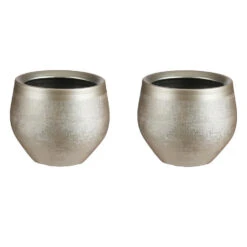 Mica Decorations Bloempot - Goudkleurig - Keramiek - 16 X 13 Cm 7 Mica Decorations Bloempot - Goudkleurig - Keramiek - 16 X 13 Cm -Tuinmeubelwinkel 1000005345 0103