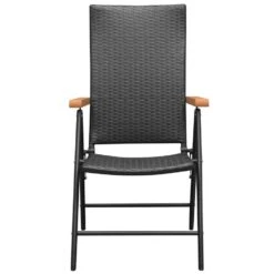 VidaXL Tuinstoelen Stapelbaar 2 St Poly Rattan Zwart 8 VidaXL Tuinstoelen Stapelbaar 2 St Poly Rattan Zwart -Tuinmeubelwinkel 1000006231 0102