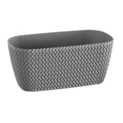 Tuinmeubelwinkel 37 Prosperplast Plantenbak Splofy - Lichtgrijs - Kunststof - 30 Cm