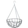 Nature Hanging Basket - Metaaldraad - Donkergroen - 15 X 35 X 35 Cm 2 Nature Hanging Basket - Metaaldraad - Donkergroen - 15 X 35 X 35 Cm -Tuinmeubelwinkel 1000008208