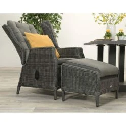 Garden Impressions Marbella Voetenbank Donker Grijs -Tuinmeubelwinkel 1000009441 0102