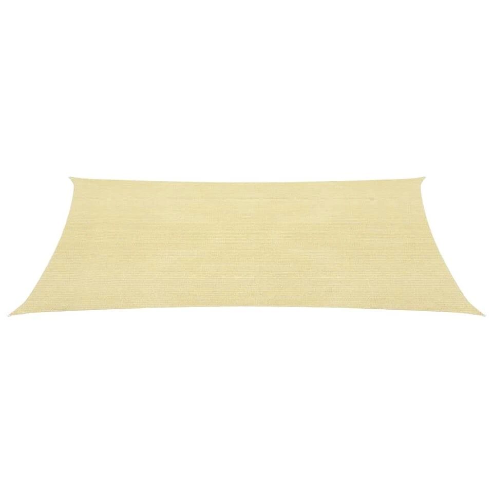 VidaXL Zonnescherm HDPE Vierkant 2x2 M Beige 3 VidaXL Zonnescherm HDPE Vierkant 2x2 M Beige