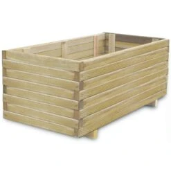 VidaXL Plantenbak Verhoogd Rechthoekig 100x50x40 Cm Hout