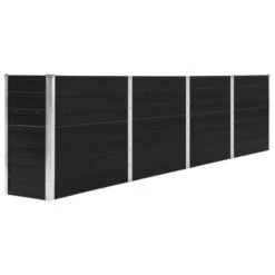 VidaXL Plantenbak Verhoogd 320x40x77 Cm Gegalvaniseerd Staal Antraciet