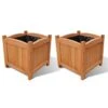 VidaXL Plantenbakken Verhoogd 2 St 30x30x30 Cm Hout -Tuinmeubelwinkel 1000009544