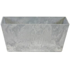 Steege Plantenbak - Gerecycled Kunststof - Steengrijs - 37 X 17 Cm