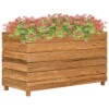 VidaXL Plantenbak Verhoogd 100x40x55 Cm Gerecycled Teakhout En Staal