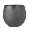 Mica Decorations Bloempot - Grijs Met Relief - Keramiek - 23 X 20 Cm -Tuinmeubelwinkel 1000011648