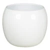 Floran Plantenpot - Glanzend - Wit - Keramiek - 21 X 17 Cm -Tuinmeubelwinkel 1000012037