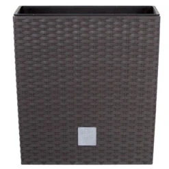 Tuinmeubelwinkel 41 Prosperplast Plantenbak Rato - Bruin - Rotan - Kunststof - 26 Cm