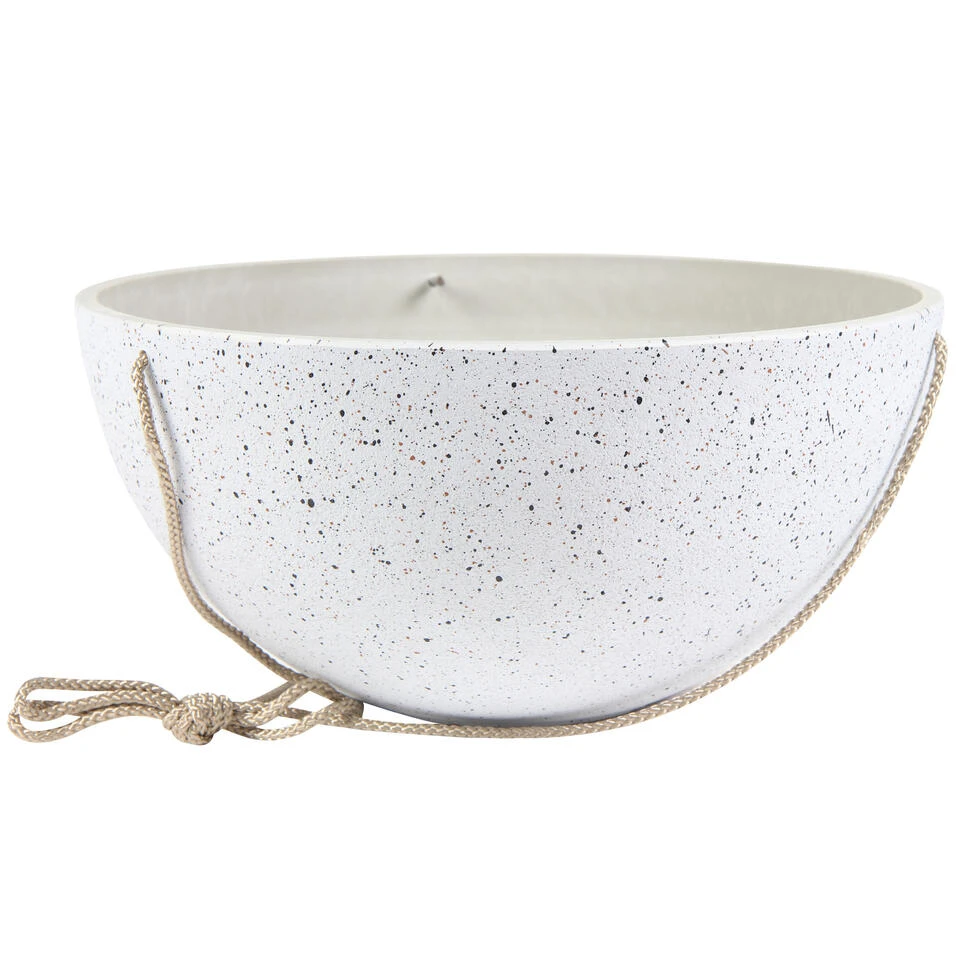 Ter Steege Plantenpot - Hangend - Wit - Kunststof - 25 X 12 Cm 3 Ter Steege Plantenpot - Hangend - Wit - Kunststof - 25 X 12 Cm