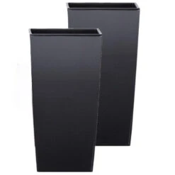 Prosperplast Plantenpot Urbi - Anctraciet - Vierkant - 19 X 37 Cm -Tuinmeubelwinkel 1000013305 0102