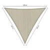 Shadow Comfort Driehoek 2x2x2m Sahara Sand -Tuinmeubelwinkel 1000013770