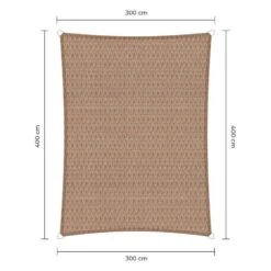 Sunfighters Rechthoek 3x4 Zand -Tuinmeubelwinkel 1000013805 0101