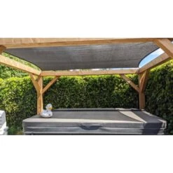 Shadow Comfort Rechthoek 2x4m Country Blue Met Bevestigingsset 8 Shadow Comfort Rechthoek 2x4m Country Blue Met Bevestigingsset -Tuinmeubelwinkel 1000013830 0110