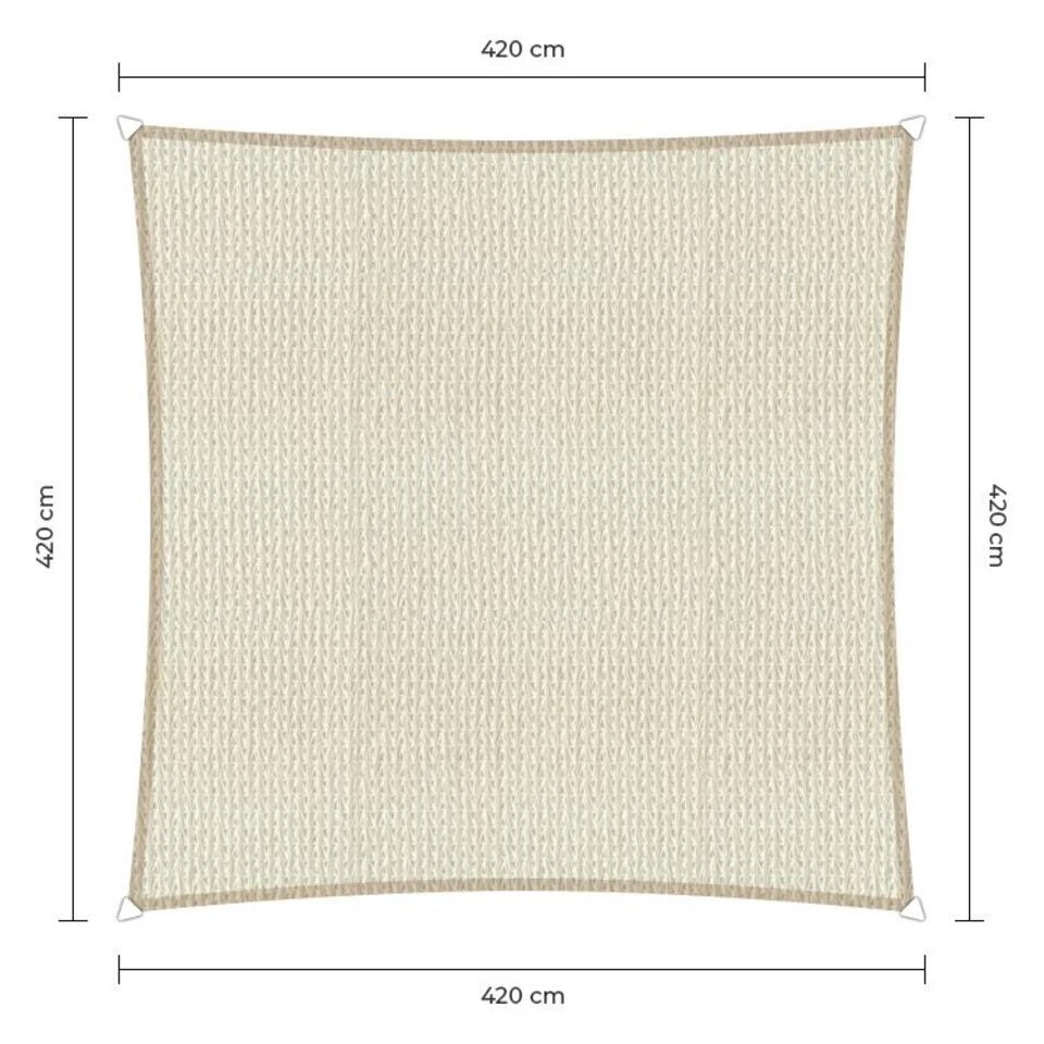 Sunfighters Vierkant 4.2 Meter Ivoor 4 Sunfighters Vierkant 4.2 Meter Ivoor - Afbeelding 2