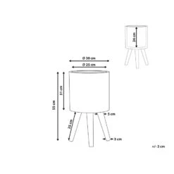 Beliani Plantenbak Voor Buiten ACHILIO - Bruin Magnesiumoxide -Tuinmeubelwinkel 1000018186 0102