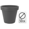 KOOPMAN Bloempot E&K Dia 50cm Antraciet -Tuinmeubelwinkel 1000020138