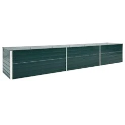VidaXL Plantenbak Verhoogd 480x80x45 Cm Gegalvaniseerd Staal Groen