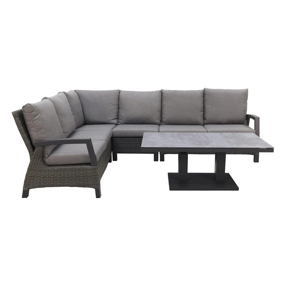 VDG Darwin/Rockford Lounge Dining Set - Antraciet 3 VDG Darwin/Rockford Lounge Dining Set - Antraciet