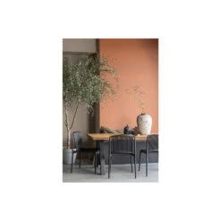 WOOOD Tuinstoel Billie - Kunststof - Zwart - Set Van 4 -Tuinmeubelwinkel 1000033694 0103