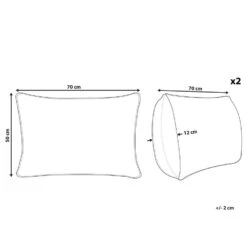 Beliani Buitenkussen ALMYROS - Beige Polyester 8 Beliani Buitenkussen ALMYROS - Beige Polyester -Tuinmeubelwinkel 1000034334 0102