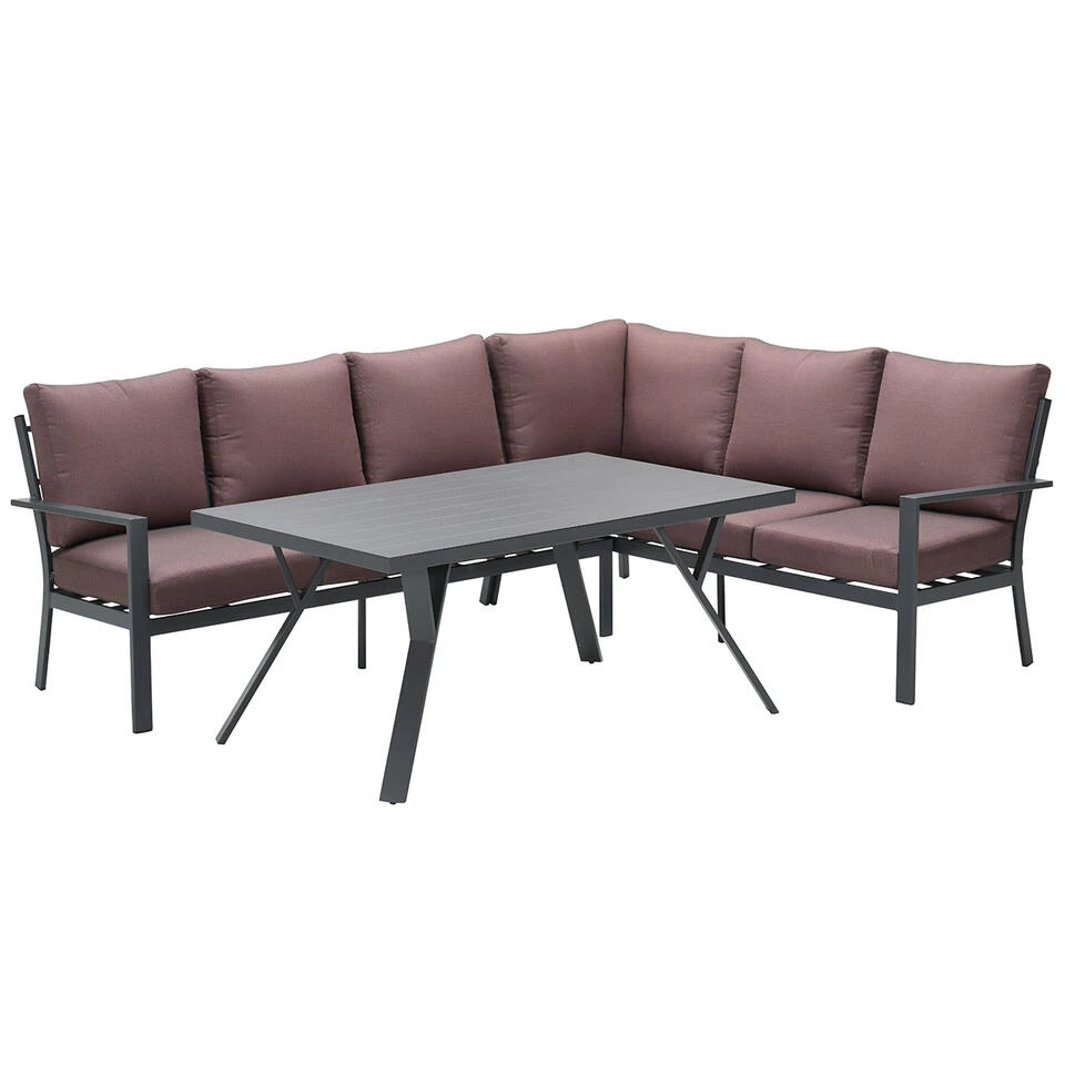 Garden Impressions Senja Lounge Dining Set 3-delig Rechts - Koper 3 Garden Impressions Senja Lounge Dining Set 3-delig Rechts - Koper