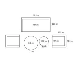 Garden Impressions Olaf Loungeset 5-delig - Zwart 8 Garden Impressions Olaf Loungeset 5-delig - Zwart -Tuinmeubelwinkel 1000035554 0103