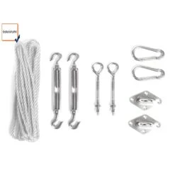 Shadow Comfort Waterafstotend Rechthoek 3x4m Warm Grey Metset -Tuinmeubelwinkel 1000036110 0110