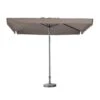 Madison - Parasol Profi-line 350x350 - Vierkant - Volant Taupe -Tuinmeubelwinkel 1000036301