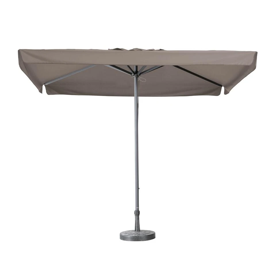 Madison - Parasol Profi-line 350x350 - Vierkant - Volant Taupe 3 Madison - Parasol Profi-line 350x350 - Vierkant - Volant Taupe