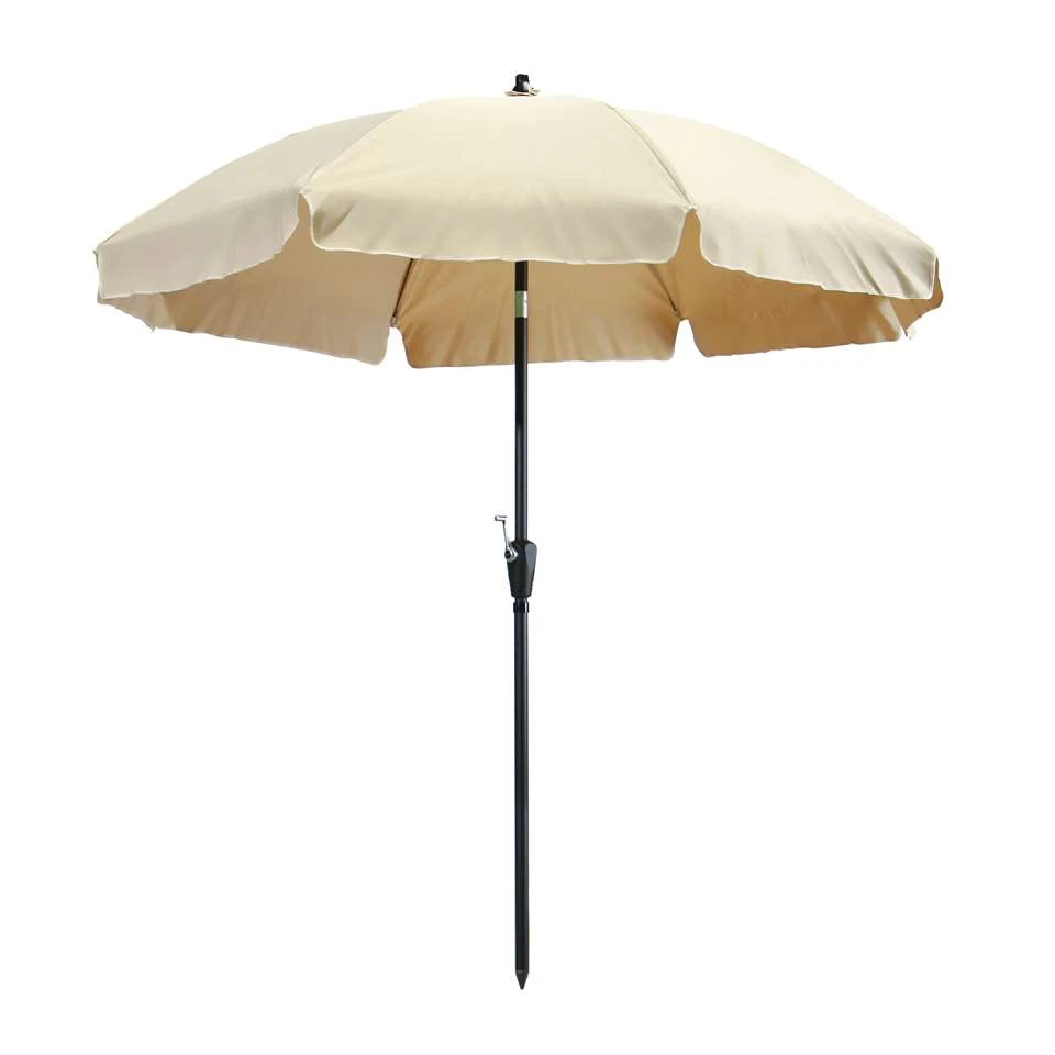 Madison - Parasol Lanzarote Round Ecru - 250cm - Beige 4 Madison - Parasol Lanzarote Round Ecru - 250cm - Beige - Afbeelding 2