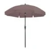 Madison - Parasol Lanzarote Round Taupe - 250cm - Bruin -Tuinmeubelwinkel 1000036328