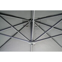 SenS-Line Honolulu Zweefparasol Vierkant - 250x250 Cm - Antraciet -Tuinmeubelwinkel 1000040420 0101