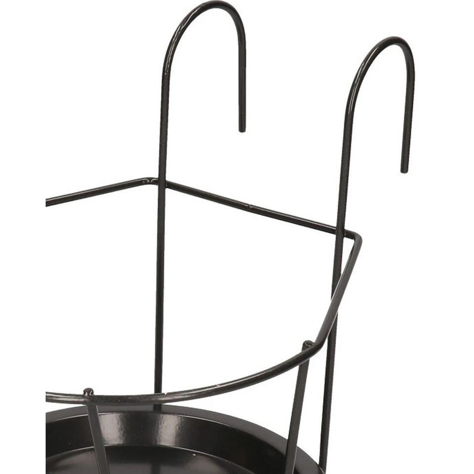 Merkloos Bloempot - Metaal - Standaard/hanger - 20 Cm 4 Merkloos Bloempot - Metaal - Standaard/hanger - 20 Cm - Afbeelding 2